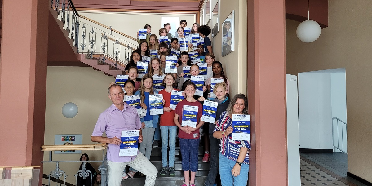 Erfolgreiche Teilnahme der Fichte-Streicher am länderübergreifenden EuroMusique Festival  