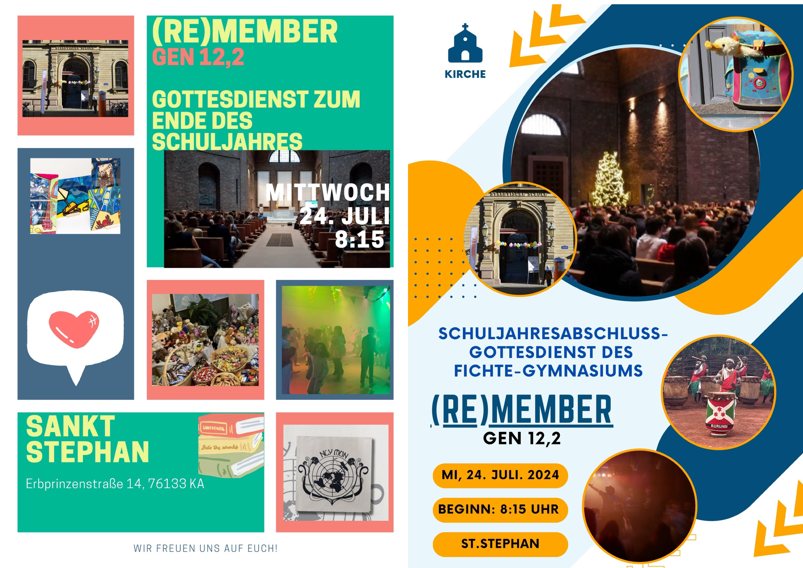 (RE)MEMBER: Einladung zum Gottesdienst zum Ende des Schuljahres 