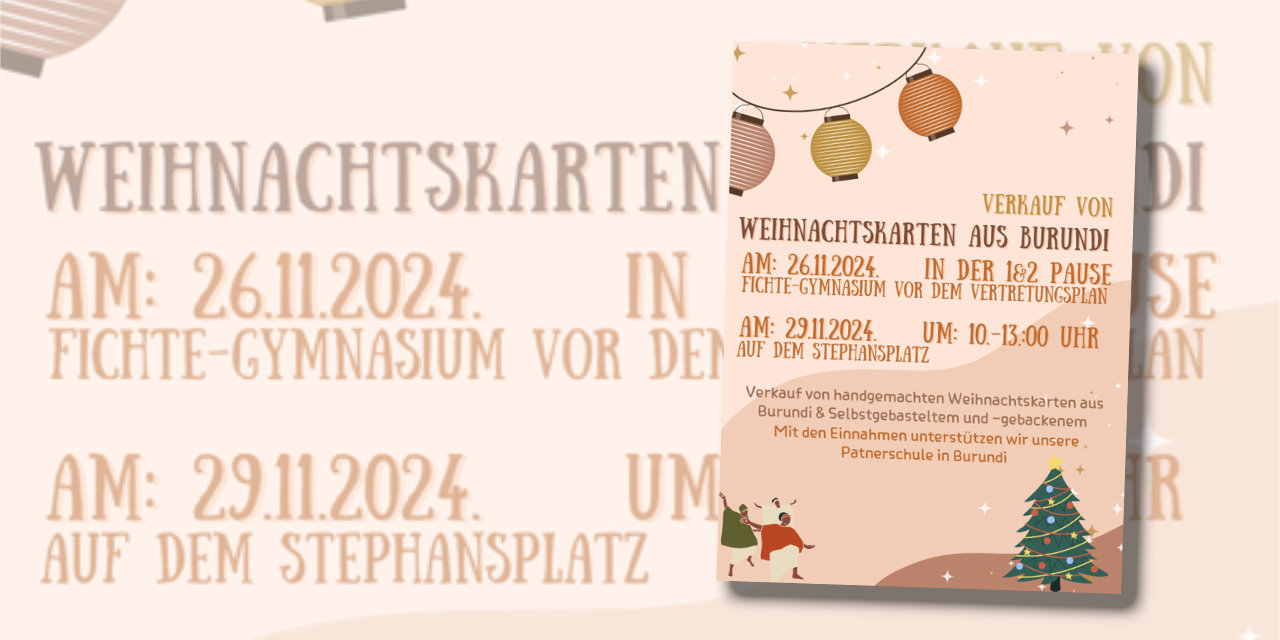 Weihnachtskartenverkauf der Burundi-AG